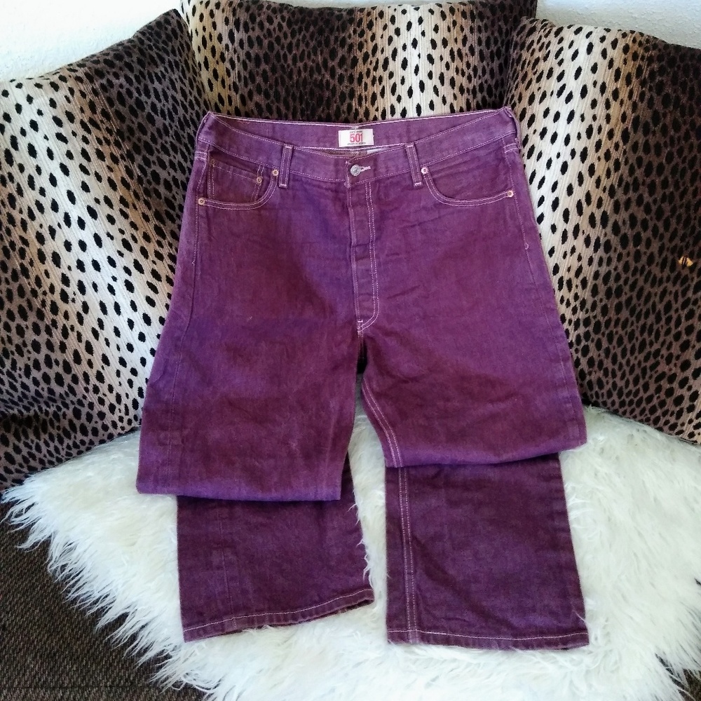 👖LEVI'S 501XX ORIGINALS!! PURPLE💜 RED TAB
